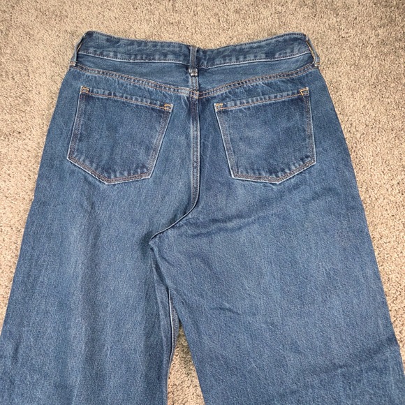 Old Navy Wide Leg Jeans Womens 10 Extra High Rise Baggy Y2K Skater 90s‎ Style - Picture 7 of 14